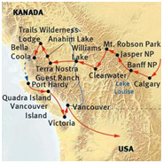 Abenteuerroute in Westkanada