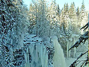 Canim Falls im Winter