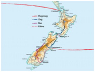 Küste - Berge - KiwiRail, Bahn-Erlebnis-Reise