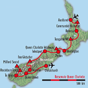 Reiseroute - Queen Charlotte